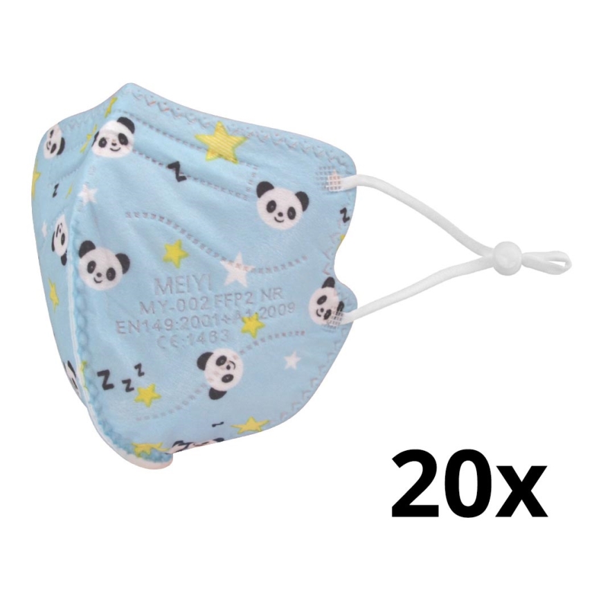 `Kinder-Atemschutzmaske FFP2 NR Kinder Pandas 20St.